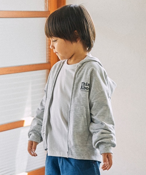 GENERATOR（ジェネレーター）の「ジェネレーター ジップパーカー（パーカー・キッズ・ホワイト/ブラック/トップグレー・M/L/XL）」の3枚目の写真