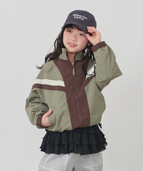 CIAOPANIC TYPY(チャオパニックティピー)の「【KIDS】【FOX×TYPY】配色切替マンパ《ジュニアサイズあり》(ブルゾン・キッズ・ベージュ/カーキ・150/130/110)」の8枚目の写真