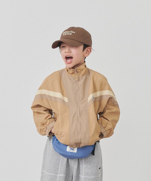 CIAOPANIC TYPY(チャオパニックティピー)の「【KIDS】【FOX×TYPY】配色切替マンパ《ジュニアサイズあり》(ブルゾン・キッズ・ベージュ/カーキ・150/130/110)」の10枚目の写真