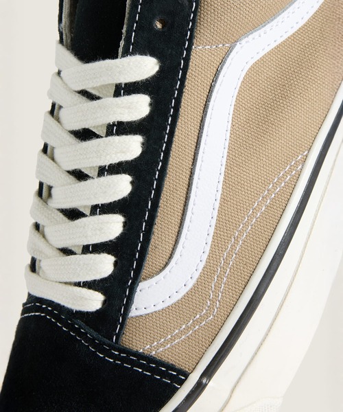 VANS（バンズ）の「VANS PREMIUM オールドスクール / LX Old Skool Archive Black/Inc VN000D9JGR41（スニーカー・メンズ・ブラック×ベージュ・12/11.5/11/10.5/10/9.5/9/8.5/8/7.5/7/6.5/6/5.5/5）」の5枚目の写真