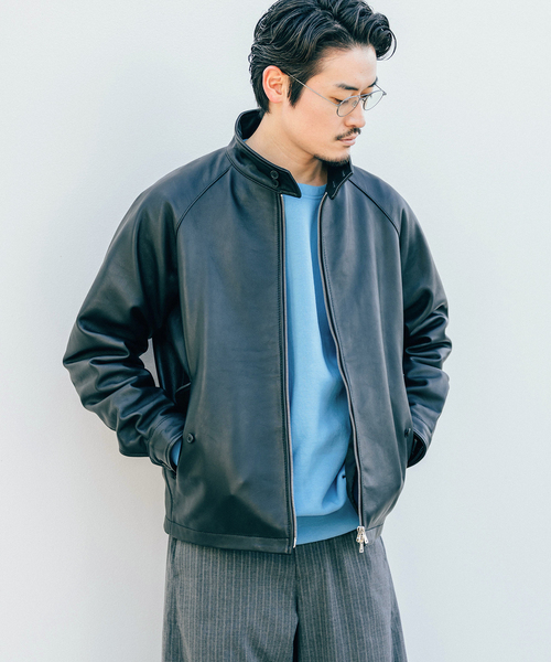 EDIFICE(エディフィス)の「ラム レザー ドライビング ブルゾン(ライダースジャケット・メンズ・ブラック・SMALL/MEDIUM/LARGE)」の5枚目の写真