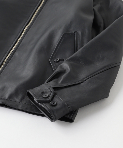 EDIFICE(エディフィス)の「ラム レザー ドライビング ブルゾン(ライダースジャケット・メンズ・ブラック・SMALL/MEDIUM/LARGE)」の13枚目の写真