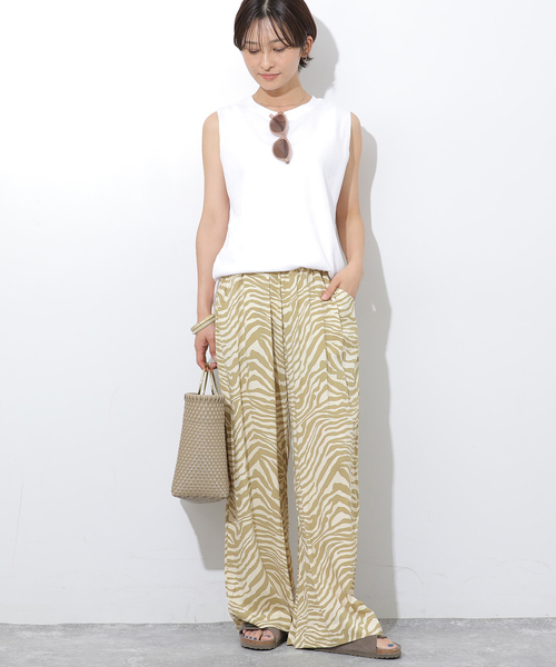 JOURNAL STANDARD relume(ジャーナルスタンダード レリューム)の「【LUSANA/ルサナ】CICI PANTS:パンツ(スラックス・レディース・ベージュ/ブラック/ブラウン・SMALL)」の15枚目の写真