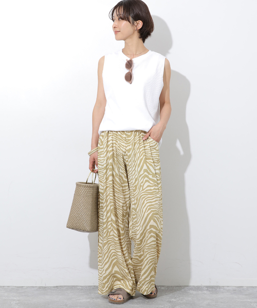 JOURNAL STANDARD relume(ジャーナルスタンダード レリューム)の「【LUSANA/ルサナ】CICI PANTS:パンツ(スラックス・レディース・ベージュ/ブラック/ブラウン・SMALL)」の16枚目の写真
