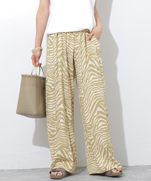JOURNAL STANDARD relume(ジャーナルスタンダード レリューム)の「【LUSANA/ルサナ】CICI PANTS:パンツ(スラックス・レディース・ベージュ/ブラック/ブラウン・SMALL)」の19枚目の写真