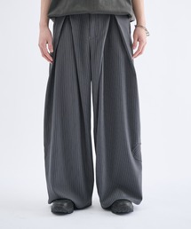 Remember.（リメンバー）の「ストライプワイドバルーンシルエットスラックス / Stripe Wide Balloon Silhouette Slacks（スラックス）」