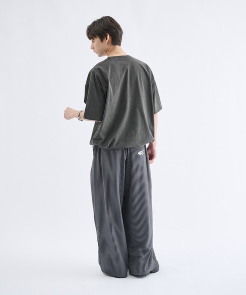 Remember.（リメンバー）の「ストライプワイドバルーンシルエットスラックス / Stripe Wide Balloon Silhouette Slacks（スラックス・メンズ・ブラック/グレー・MEDIUM/LARGE）」の17枚目の写真