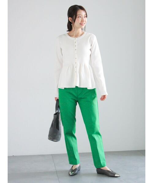 Te chichi(テチチ)の「前後2WAYペプラムカーディガン(カーディガン/ボレロ・レディース・オフホワイト/グレー/ブラック・F)」の4枚目の写真