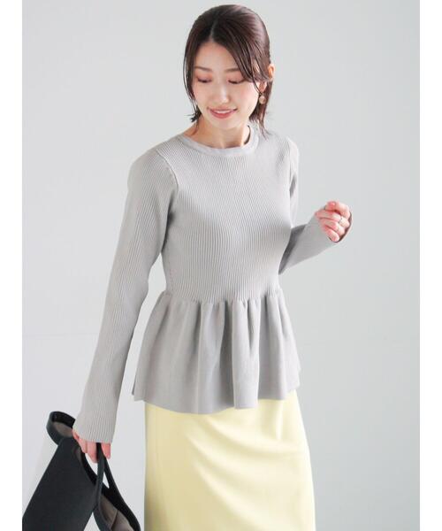 Te chichi(テチチ)の「前後2WAYペプラムカーディガン(カーディガン/ボレロ・レディース・オフホワイト/グレー/ブラック・F)」の9枚目の写真