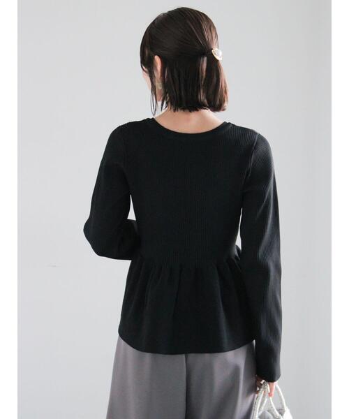 Te chichi(テチチ)の「前後2WAYペプラムカーディガン(カーディガン/ボレロ・レディース・オフホワイト/グレー/ブラック・F)」の13枚目の写真