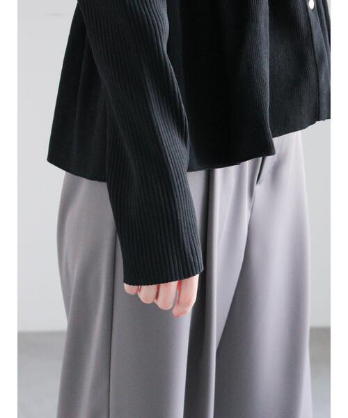Te chichi(テチチ)の「前後2WAYペプラムカーディガン(カーディガン/ボレロ・レディース・オフホワイト/グレー/ブラック・F)」の17枚目の写真