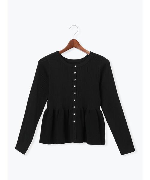 Te chichi(テチチ)の「前後2WAYペプラムカーディガン(カーディガン/ボレロ・レディース・オフホワイト/グレー/ブラック・F)」の20枚目の写真