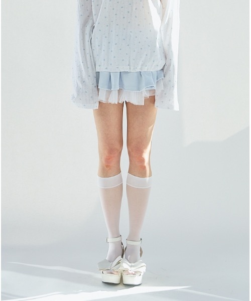 lilLilly（リルリリー）の「チュールレイヤードスウェットミニスカート
