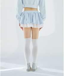 lilLilly（リルリリー）の「チュールレイヤードスウェットミニスカート