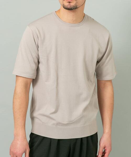 URBAN RESEARCH ROSSO MEN(アーバンリサーチロッソメン)の「『WEB限定』シルク混クルーネックサマーニット(ニット/セーター・メンズ・グレー系その他/ブラウン/ブルー系その他・LARGE/MEDIUM)」の11枚目の写真
