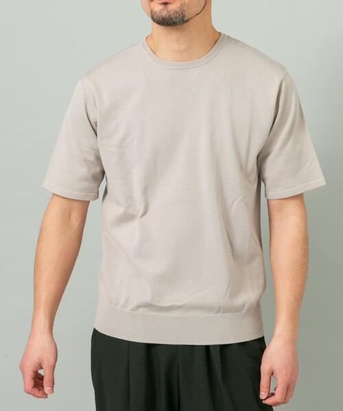 URBAN RESEARCH ROSSO MEN(アーバンリサーチロッソメン)の「『WEB限定』シルク混クルーネックサマーニット(ニット/セーター・メンズ・グレー系その他/ブラウン/ブルー系その他・LARGE/MEDIUM)」の12枚目の写真