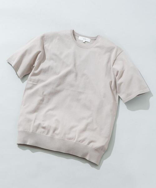 URBAN RESEARCH ROSSO MEN(アーバンリサーチロッソメン)の「『WEB限定』シルク混クルーネックサマーニット(ニット/セーター・メンズ・グレー系その他/ブラウン/ブルー系その他・LARGE/MEDIUM)」の16枚目の写真