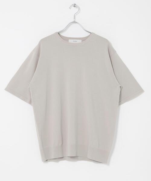 URBAN RESEARCH ROSSO MEN(アーバンリサーチロッソメン)の「『WEB限定』シルク混クルーネックサマーニット(ニット/セーター・メンズ・グレー系その他/ブラウン/ブルー系その他・LARGE/MEDIUM)」の20枚目の写真