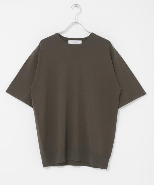 URBAN RESEARCH ROSSO MEN(アーバンリサーチロッソメン)の「『WEB限定』シルク混クルーネックサマーニット(ニット/セーター・メンズ・グレー系その他/ブラウン/ブルー系その他・LARGE/MEDIUM)」の5枚目の写真