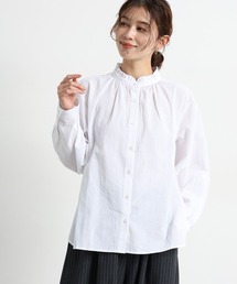 studio CLIP | シングルガーゼ襟フリルブラウス(シャツ/ブラウス)