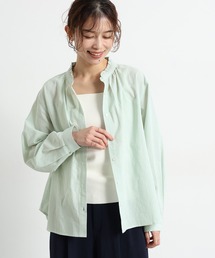 studio CLIP | シングルガーゼ襟フリルブラウス(シャツ/ブラウス)
