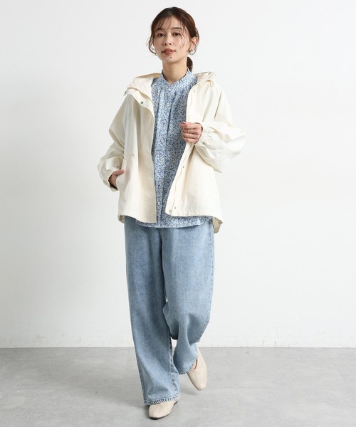 studio CLIP（スタディオクリップ）の「シングルガーゼ襟フリルブラウス（シャツ/ブラウス・レディース・オフホワイト/サックスブルー/その他1/その他2/ライトグリーン・MEDIUM/LARGE）」の16枚目の写真