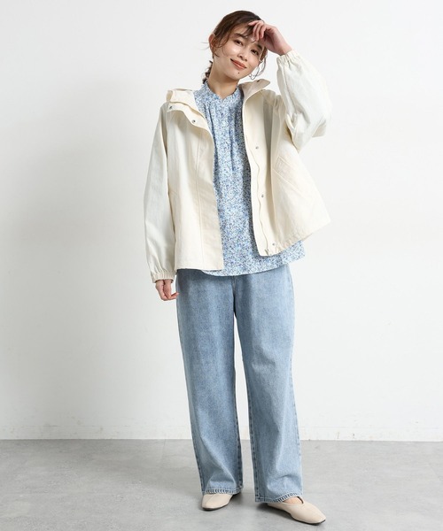 studio CLIP（スタディオクリップ）の「シングルガーゼ襟フリルブラウス（シャツ/ブラウス・レディース・オフホワイト/サックスブルー/その他1/その他2/ライトグリーン・MEDIUM/LARGE）」の17枚目の写真