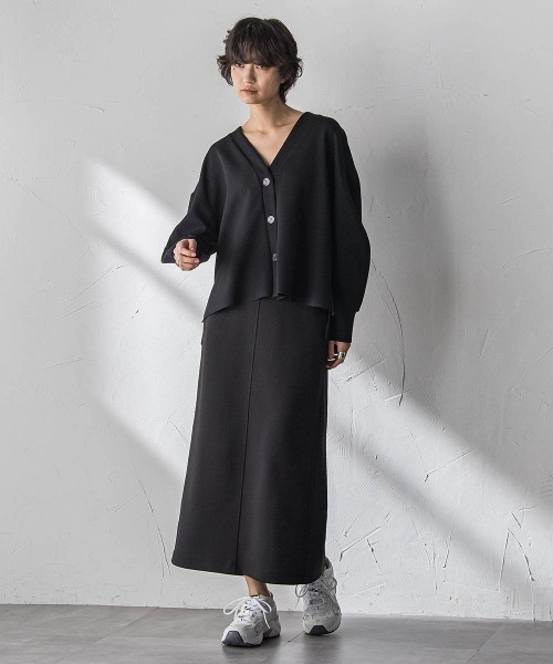 MAYSON GREY（メイソングレイ）の「【えらべるSETUP】叶えるIラインスカート≪手洗い可能≫（スカート・レディース・ブラック/オフホワイト・M）」の7枚目の写真