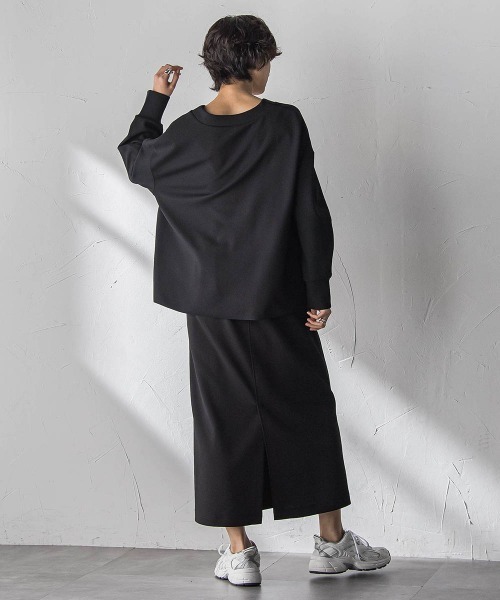 MAYSON GREY（メイソングレイ）の「【えらべるSETUP】叶えるIラインスカート≪手洗い可能≫（スカート・レディース・ブラック/オフホワイト・M）」の9枚目の写真