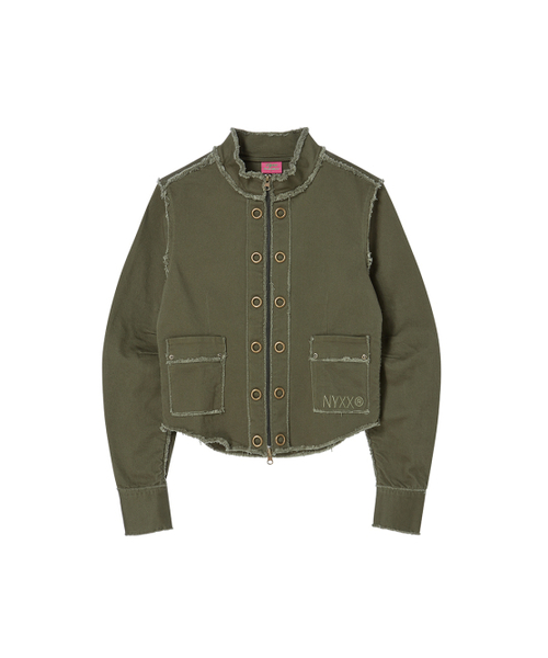 NYXX(エヌワイエックスエックス)の「EYELET COTTON JACKET KHAKI(その他アウター・レディース・その他・F)」の2枚目の写真