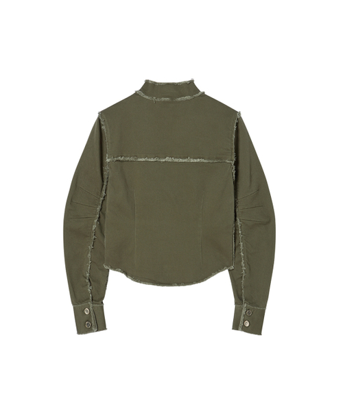 NYXX(エヌワイエックスエックス)の「EYELET COTTON JACKET KHAKI(その他アウター・レディース・その他・F)」の3枚目の写真