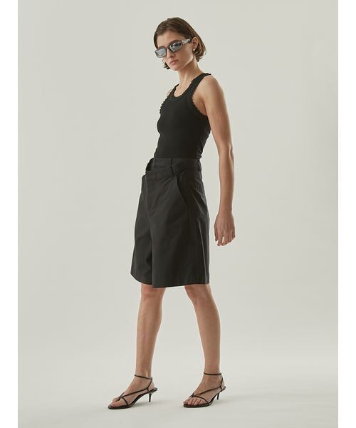 Henon.（ヘノン）の「ハーフパンツ（その他パンツ・レディース・グレー/ブラック・38/36）」の4枚目の写真