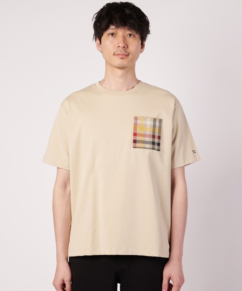 Arnold Palmer(アーノルドパーマー)の「シェア ポケットモチーフ Tシャツ(Tシャツ/カットソー・レディース・ベージュ/ホワイト/ブルー/ブラック・XS/S/M/L/LL)」の10枚目の写真