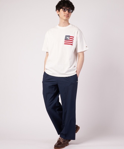 Arnold Palmer(アーノルドパーマー)の「シェア ポケットモチーフ Tシャツ(Tシャツ/カットソー・レディース・ベージュ/ホワイト/ブルー/ブラック・XS/S/M/L/LL)」の19枚目の写真