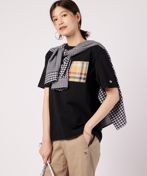 Arnold Palmer(アーノルドパーマー)の「シェア ポケットモチーフ Tシャツ(Tシャツ/カットソー・レディース・ベージュ/ホワイト/ブルー/ブラック・XS/S/M/L/LL)」の20枚目の写真