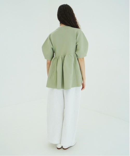 CLANE(クラネ)の「PEPLUM HALF SLEEVE KNIT TOPS(ニット/セーター・レディース・アイボリー/ブラック・F)」の22枚目の写真