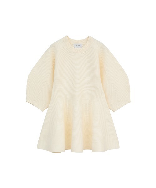 CLANE(クラネ)の「PEPLUM HALF SLEEVE KNIT TOPS(ニット/セーター・レディース・アイボリー/ブラック・F)」の22枚目の写真