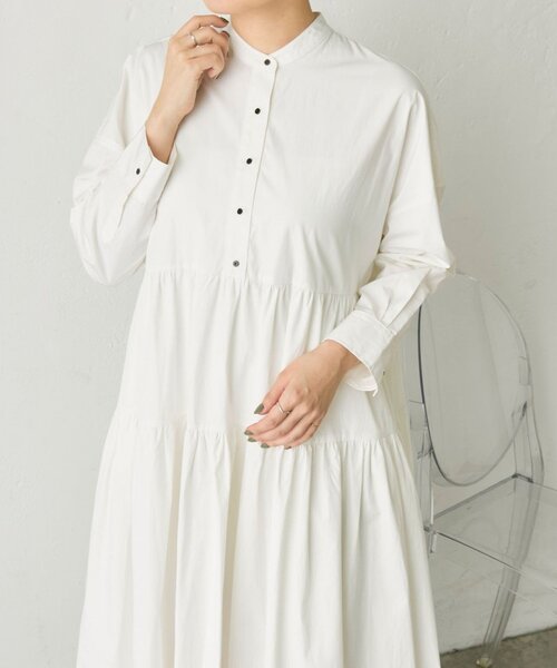 ear PAPILLONNER(イアパピヨネ)の「ティアードワンピース【SUM1 STYLE】(ワンピース・レディース・ホワイト・FREE)」の1枚目の写真
