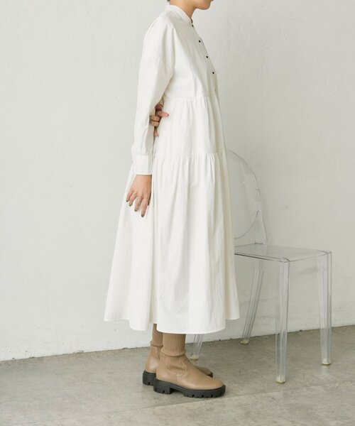 ear PAPILLONNER(イアパピヨネ)の「ティアードワンピース【SUM1 STYLE】(ワンピース・レディース・ホワイト・FREE)」の5枚目の写真