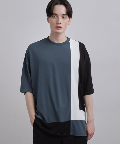 tk.TAKEO KIKUCHI（ティーケータケオキクチ）の「【選べる6色】アソートカットソー（Tシャツ/カットソー・メンズ・ホワイト/ネイビー系4/ブラック/グレー/ホワイト系5/ブラック系4・02/04/03）」の16枚目の写真