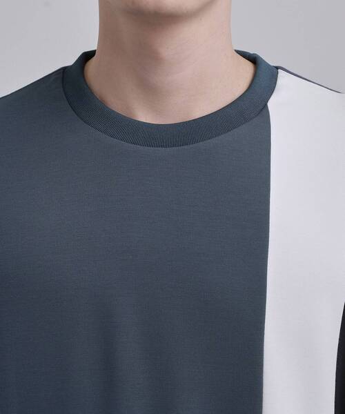 tk.TAKEO KIKUCHI（ティーケータケオキクチ）の「【選べる6色】アソートカットソー（Tシャツ/カットソー・メンズ・ホワイト/ネイビー系4/ブラック/グレー/ホワイト系5/ブラック系4・02/04/03）」の9枚目の写真
