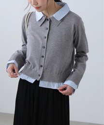 FREE'S MART | ◆Ⅰシャツフェイクレイヤードポロカーディガン(ニット/セーター)