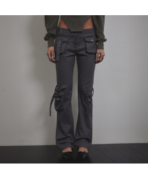 Cargo Strap Pocket Pants (CHARCOAL)