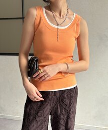 DouDou | ハイツイストニットタンク(ニット/セーター)