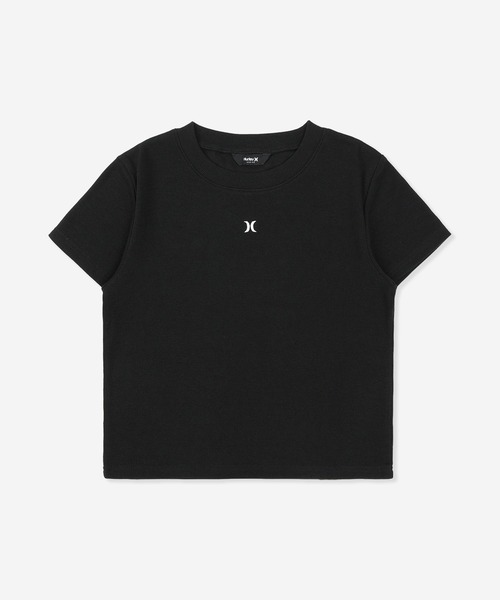 Hurley (ハーレー)の「【Hurley:ハーレー】レディースリブミニTシャツ RIB MINI SHORTS SLEEVE(Tシャツ/カットソー・レディース・カーキブラウン/ホワイト/ヘザーグレー/ブラック・MEDIUM/LARGE/SMALL)」の2枚目の写真