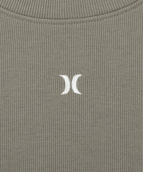 Hurley (ハーレー)の「【Hurley:ハーレー】レディースリブミニTシャツ RIB MINI SHORTS SLEEVE(Tシャツ/カットソー・レディース・カーキブラウン/ホワイト/ヘザーグレー/ブラック・MEDIUM/LARGE/SMALL)」の13枚目の写真