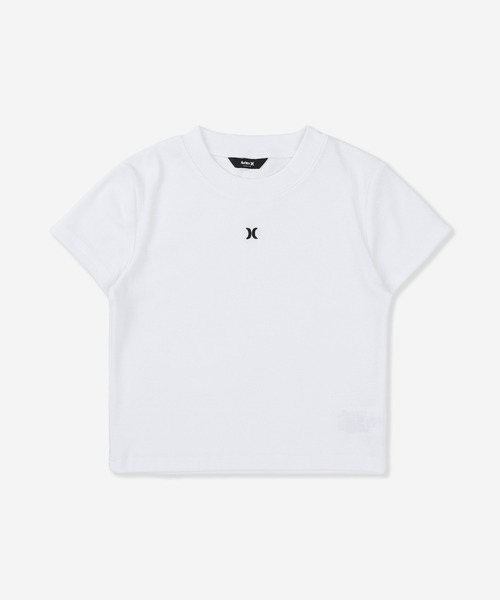 Hurley (ハーレー)の「【Hurley:ハーレー】レディースリブミニTシャツ RIB MINI SHORTS SLEEVE(Tシャツ/カットソー・レディース・カーキブラウン/ホワイト/ヘザーグレー/ブラック・MEDIUM/LARGE/SMALL)」の5枚目の写真