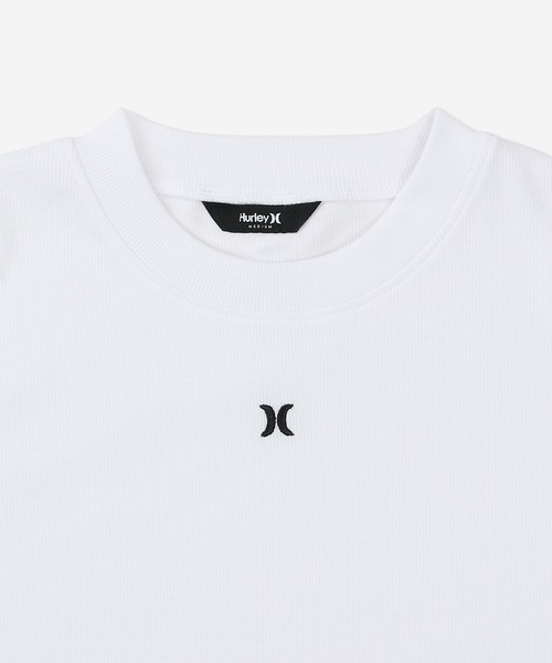 Hurley (ハーレー)の「【Hurley:ハーレー】レディースリブミニTシャツ RIB MINI SHORTS SLEEVE(Tシャツ/カットソー・レディース・カーキブラウン/ホワイト/ヘザーグレー/ブラック・MEDIUM/LARGE/SMALL)」の7枚目の写真