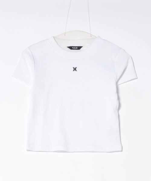 Hurley (ハーレー)の「【Hurley:ハーレー】レディースリブミニTシャツ RIB MINI SHORTS SLEEVE(Tシャツ/カットソー・レディース・カーキブラウン/ホワイト/ヘザーグレー/ブラック・MEDIUM/LARGE/SMALL)」の14枚目の写真