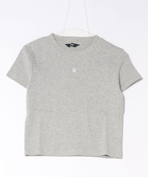Hurley (ハーレー)の「【Hurley:ハーレー】レディースリブミニTシャツ RIB MINI SHORTS SLEEVE(Tシャツ/カットソー・レディース・カーキブラウン/ホワイト/ヘザーグレー/ブラック・MEDIUM/LARGE/SMALL)」の8枚目の写真